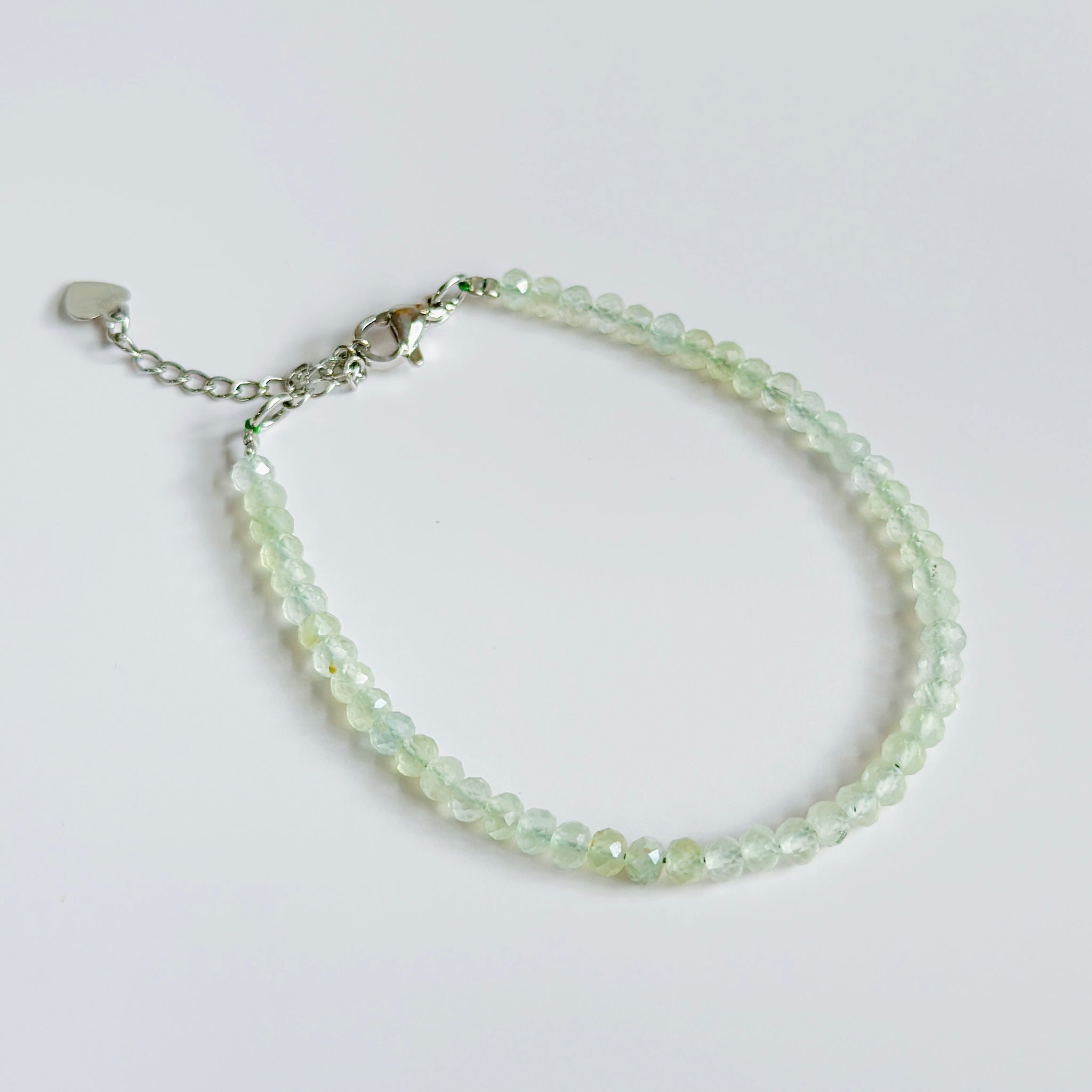 Dainty Green Grape Prehnite Bracelet