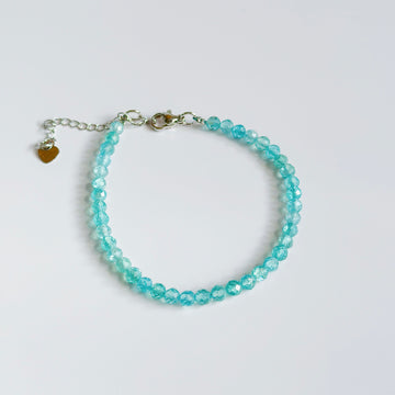 Dainty Blue Apatite Bracelet