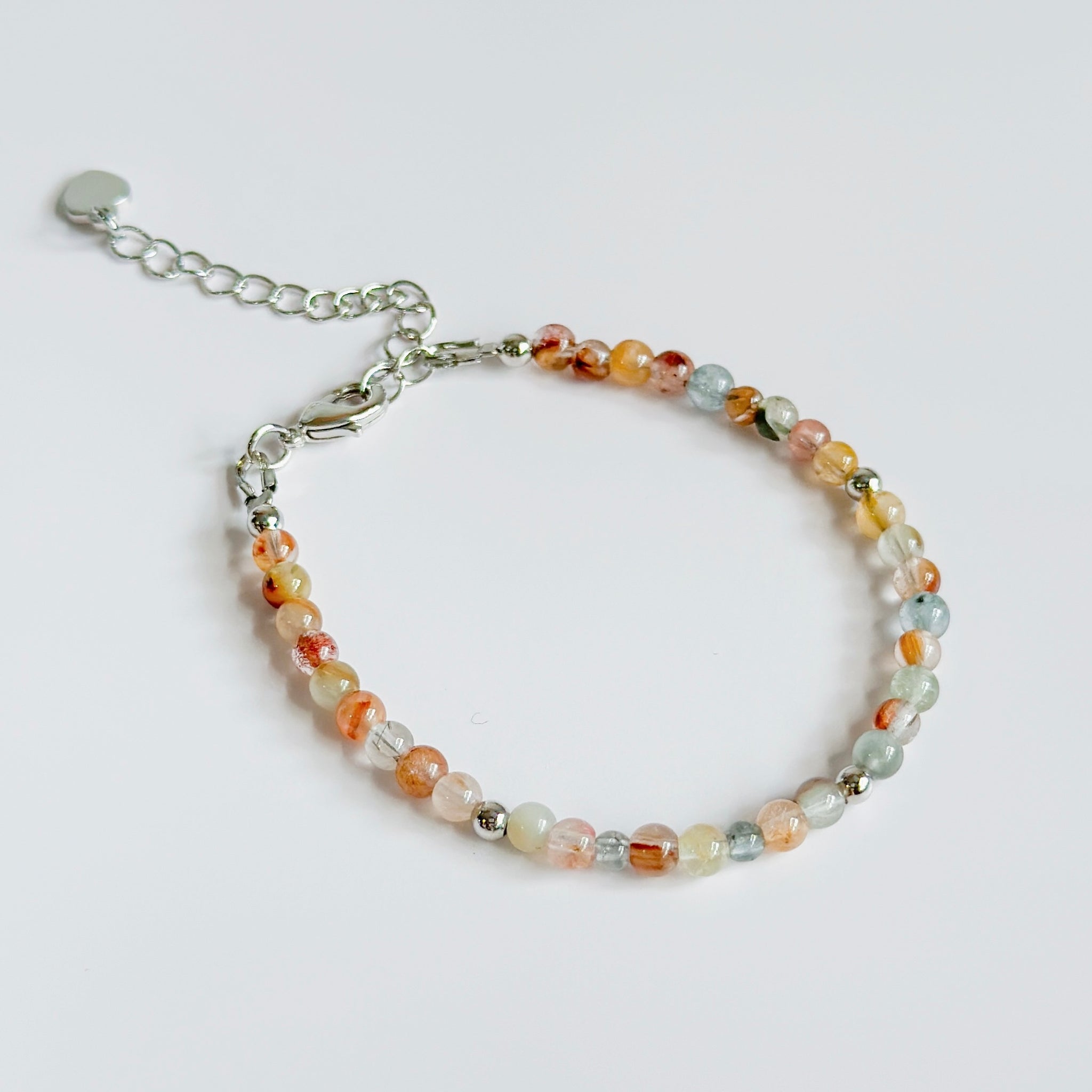 Dainty Rainbow Rabbithair Bracelet