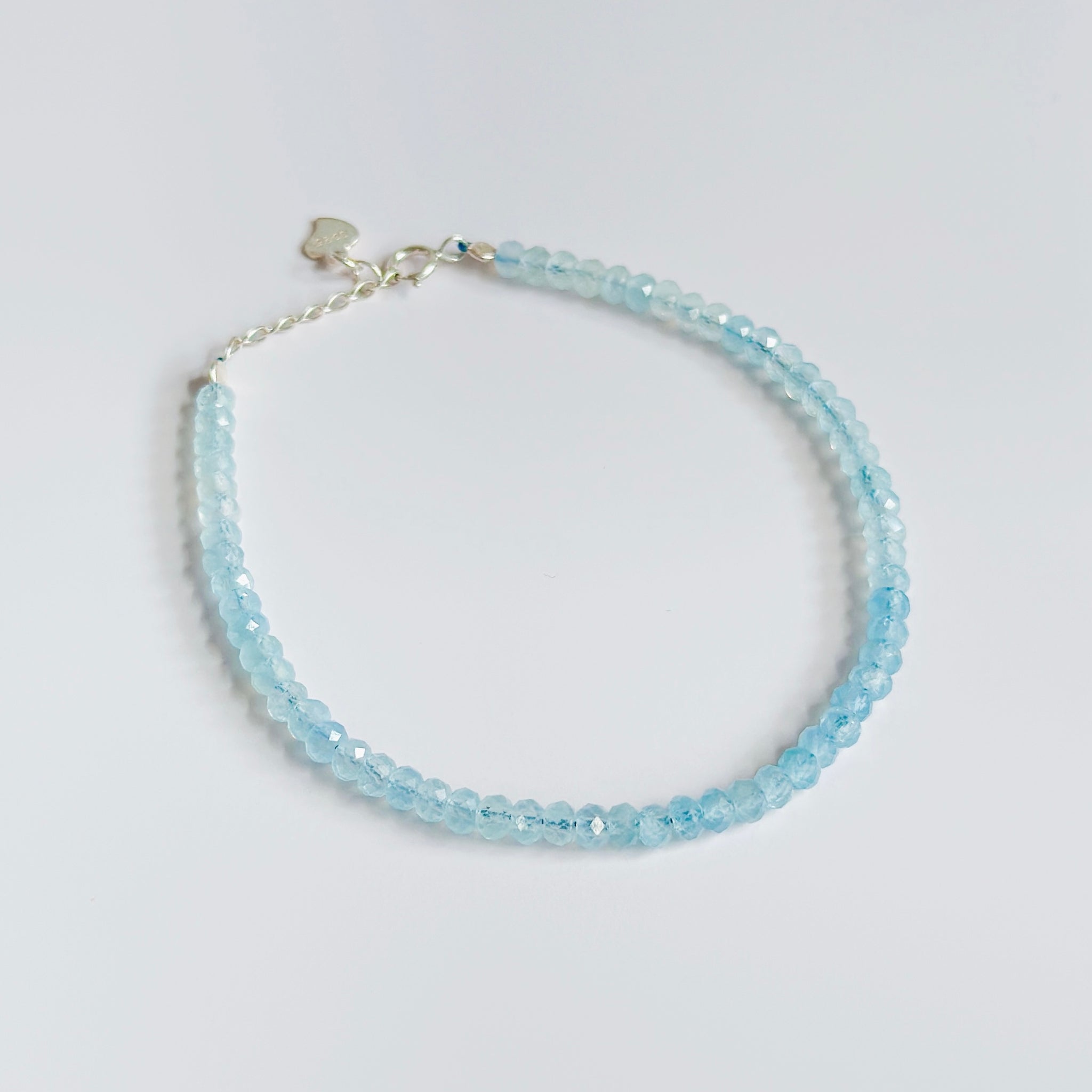 Dainty Aquamarine S925 Bracelet