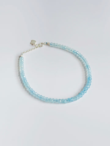 Dainty Aquamarine S925 Bracelet